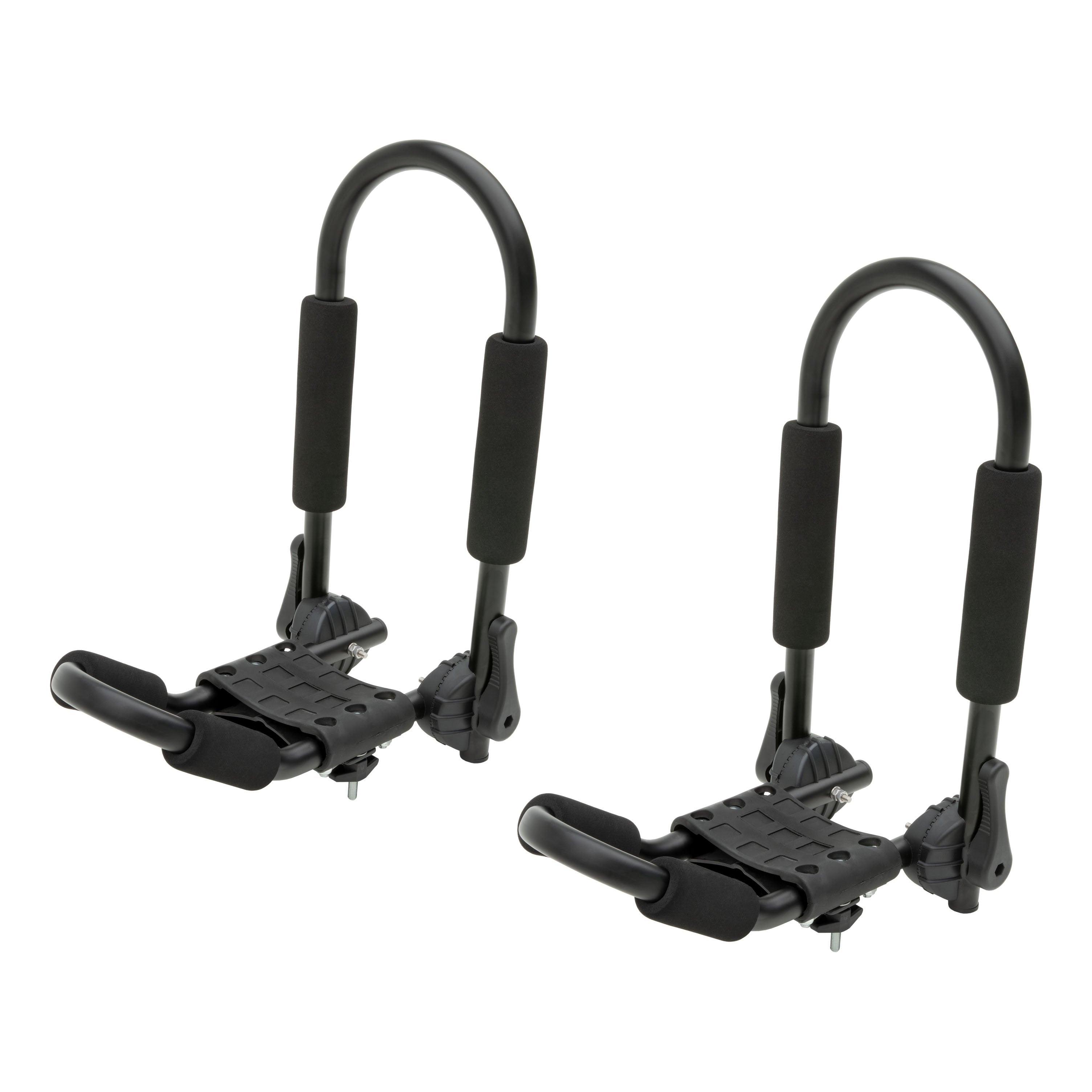 CURT Fully Adjustable Aluminum Universal Kayak Roof Rack Carrier, 2-Pack Model 18320