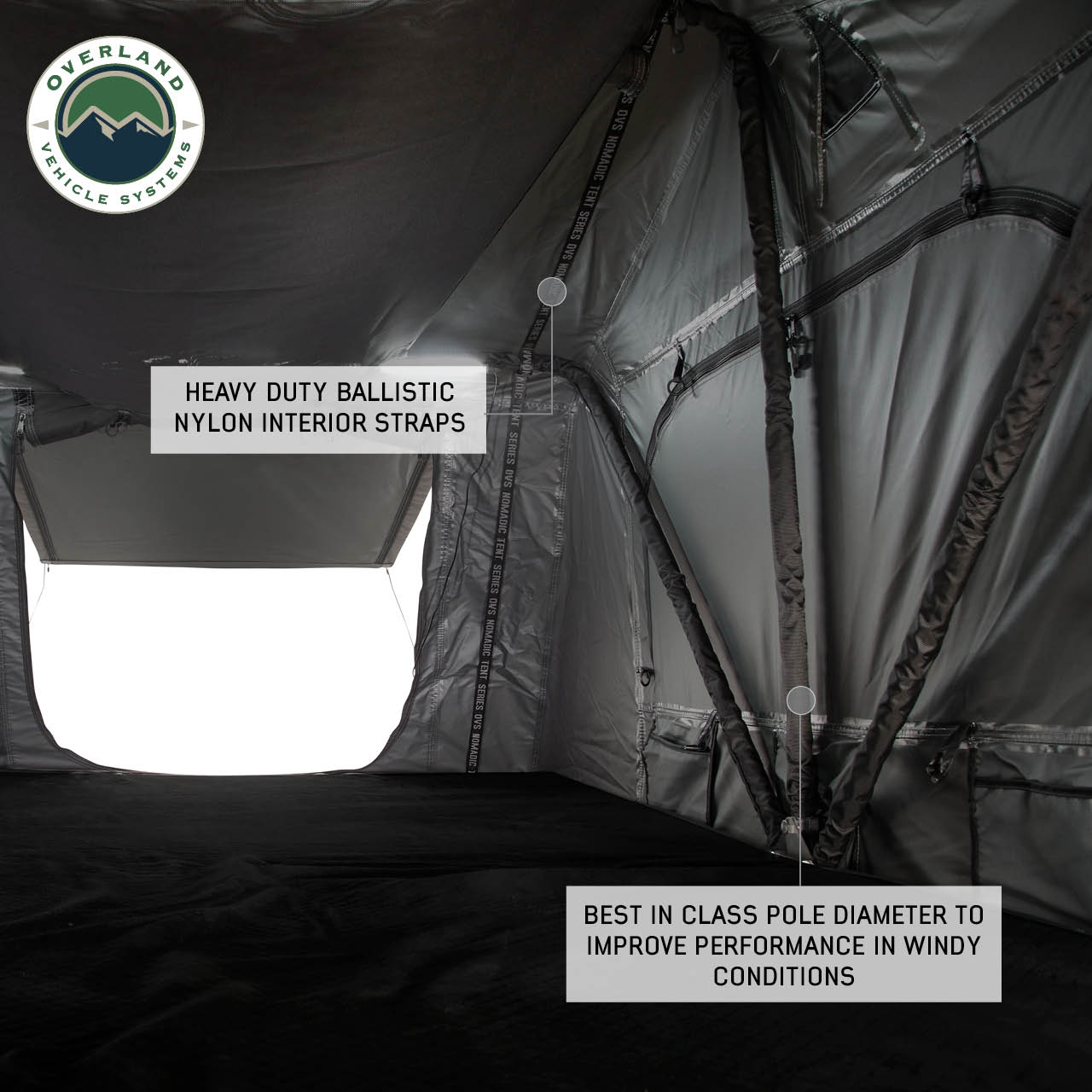 Nomadic 3 Standard Roof Top Tent 3 Person Roof Top Tent Overland Vehicle Systems