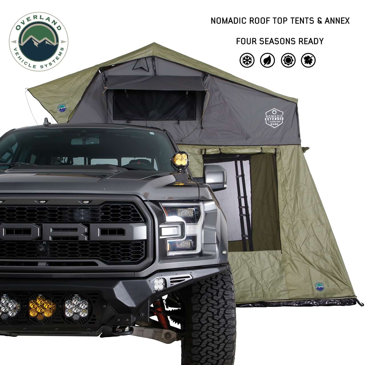 Nomadic 2 Roof Top Tent Annex Room Overland Vehicle Systems Overland Vehicle Systems