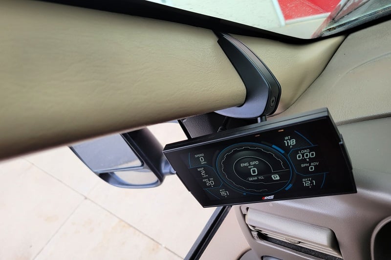 Edge CTS3 Pillar Display Mount 99-04 Ford Powerstroke F-250/350/Excursion Superduty W/O Grab Handle