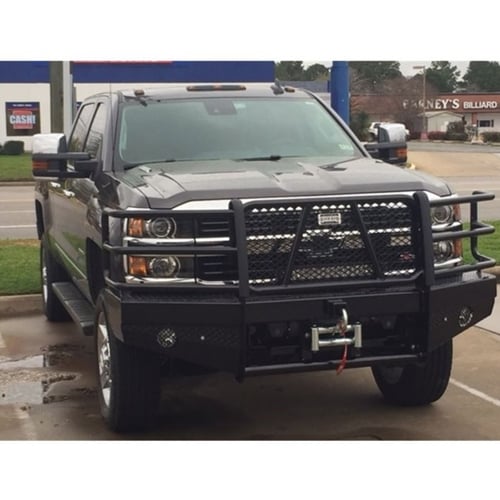 Ranch Hand FBC155BLR Sport Front Winch Ready Bumper 15-19 Chevrolet 2500/3500HD