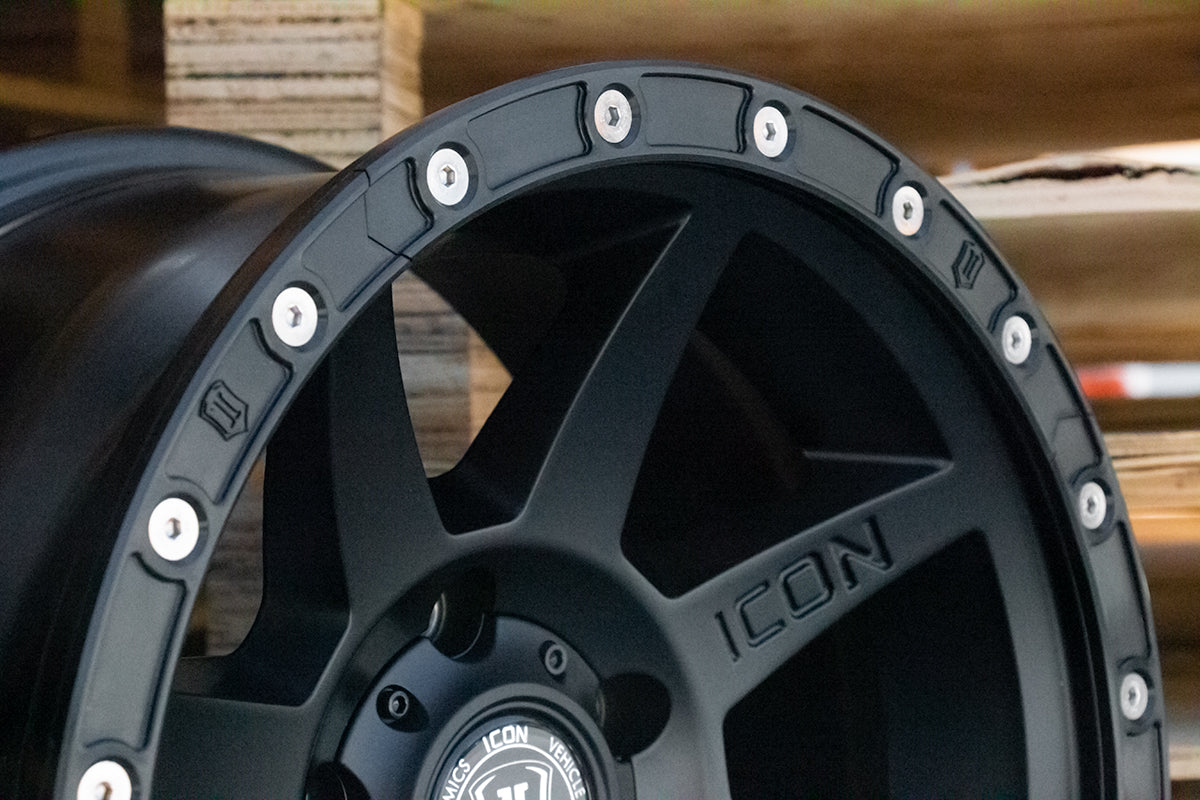 17 Inch Wheel Protector Kit 20 Bolt Black, ICON Alloys