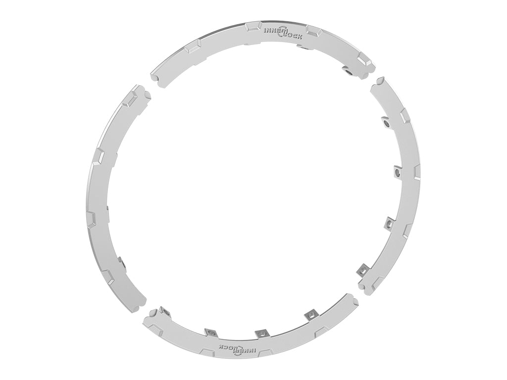 17 Inch Recon Pro Halo Rock Ring Kit Aluminum Silver, ICON Alloys