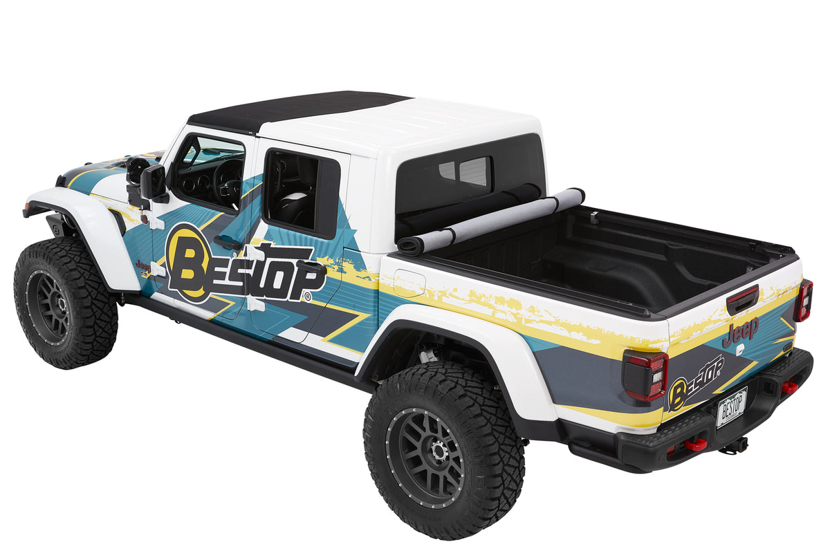 EZ-Roll Soft Tonneau '20-26 Gladiator For 5 ft. bed Black Diamond Bestop