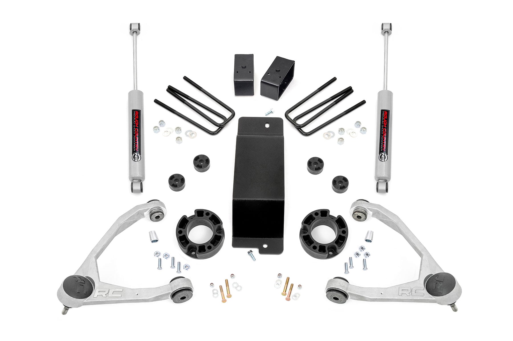3.5 Inch Lift Kit Alum/Cast Steel Silverado/Sierra 1500 (07-16) Rough Country