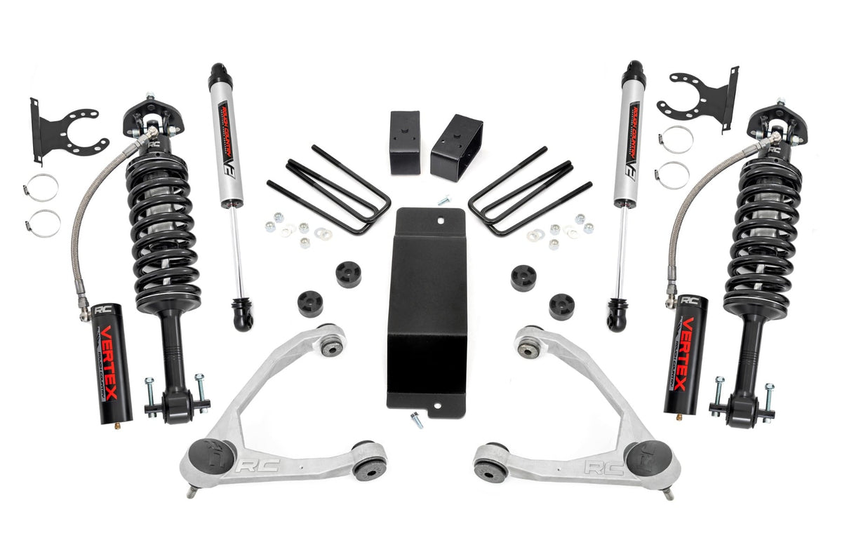 3.5 Inch Lift Kit Forged UCA Vertex/V2 Silverado/Sierra 1500 (07-16) Rough Country