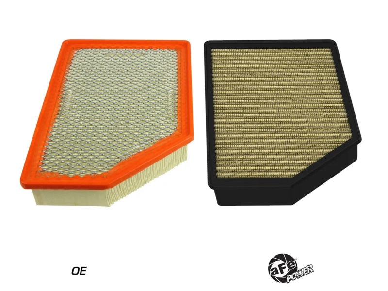 aFe Magnum FLOW OE Replacement Air Filter for GM Diesel Trucks 20-25 V8-6.6L L5P, featuring a durable design for optimal airflow.