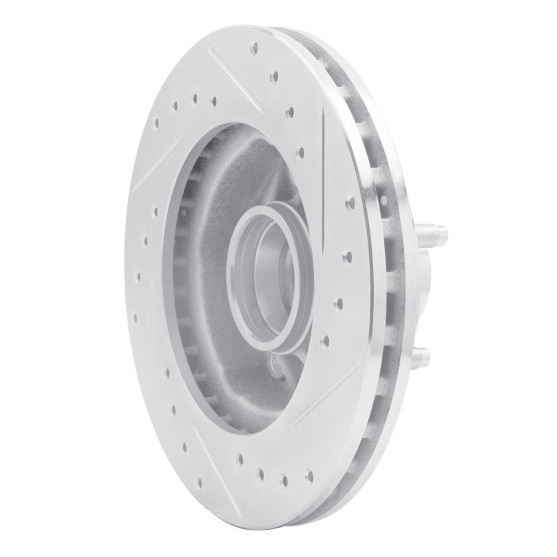 R1 98-02 Ford Ranger (USA/Canada) Front Left Drilled & Slotted Silver Brake Rotor