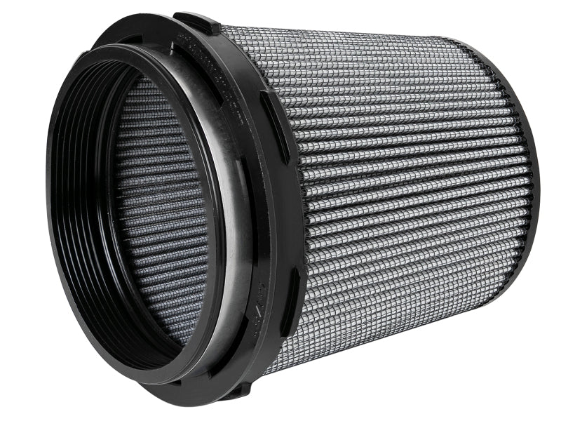 Inverted air filter designed for afe Momentum Intake, measuring 5-1/2 inches front, 7 inches back, and 6-1/2 inches high.