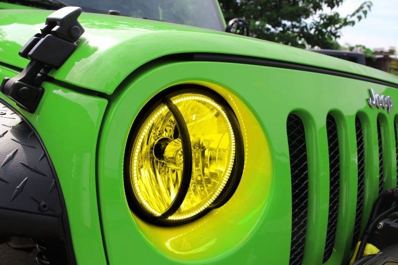 Oracle Jeep Wrangler JK 07-17 LED Waterproof Halo Kit - ColorSHIFT w/o Controller