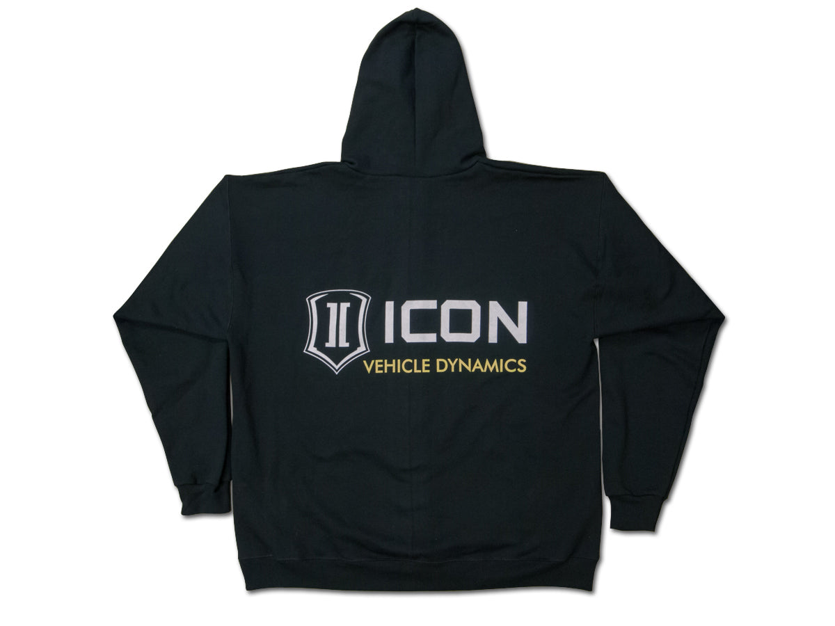 ICON Standard-Logo Hoodie – Black, Large