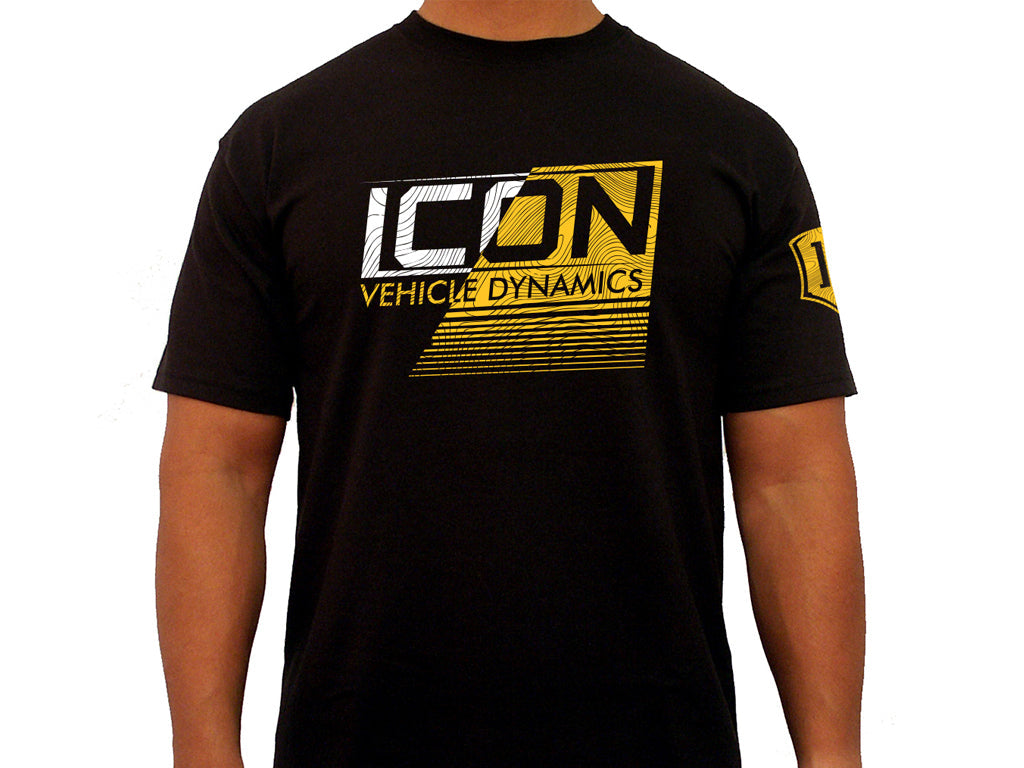 ICON Strikeout-Logo Tee – Black, Medium