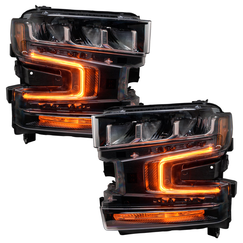Oracle 19-21 Chevy Silverado 1500 RGB+W Headlight DRL Kit - ColorSHIFT w/ BC1 Controller