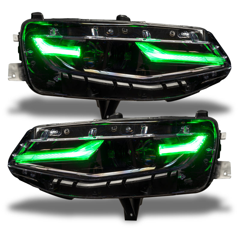 Oracle 19-21 Chevy Camaro LS/LT RGB+A Headlight DRL Kit - ColorSHIFT w/ RF Controller