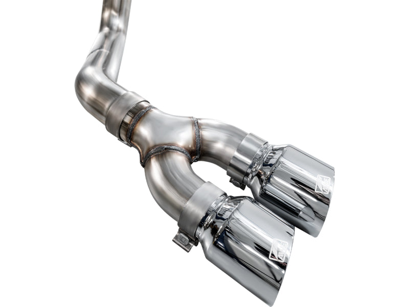 AWE Tuning 21-25 Ford F150 (14th Gen Reg Cab) Cat-Back Exhaust - 4.5in Dual Side Exit Chrome Tips