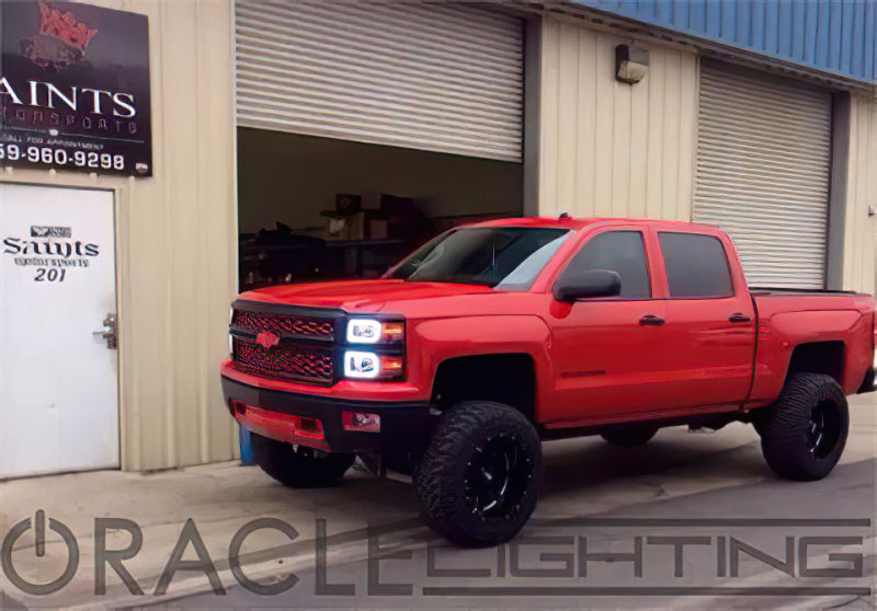 Oracle Chevy Silverado 14-15 Halo Kit Non-Projector Style - w/ Simple Controller