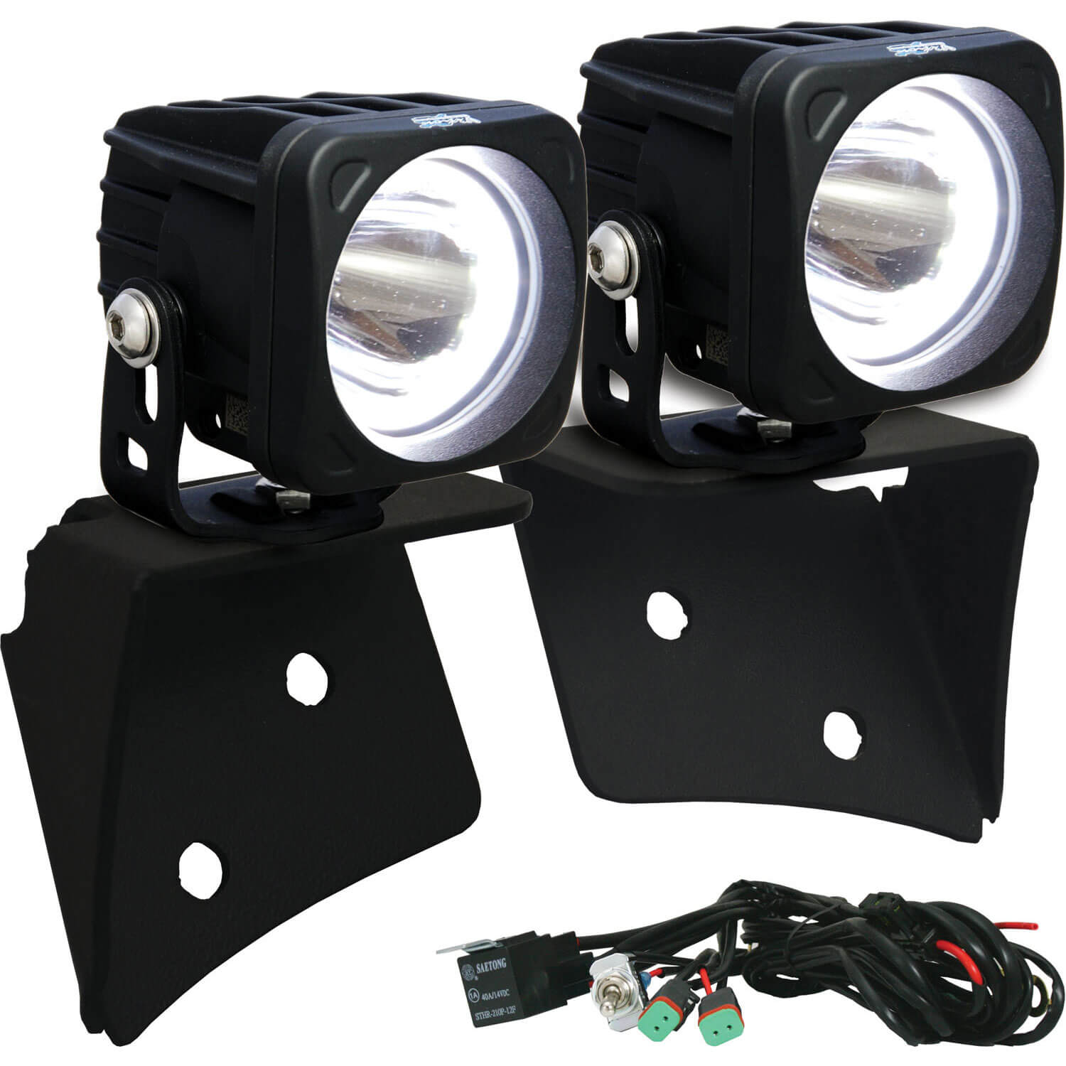 2007-2017 Jeep JK A-Pillar Mount with Optimus Halo Set