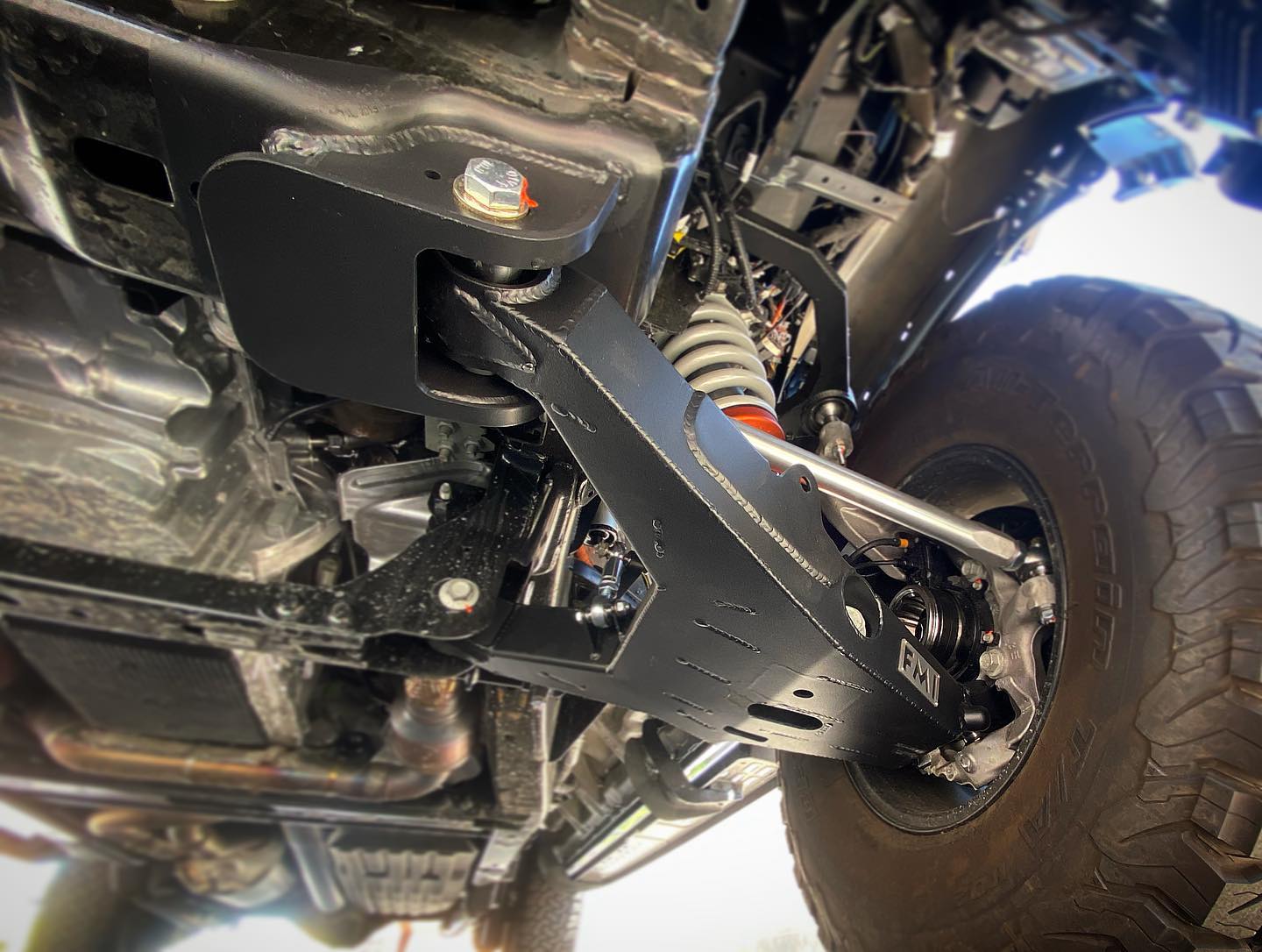 Lower arm pocket replacement kit for 2017-2024 Raptor by Foutz Motorsports, showcasing durable construction and precise fit.