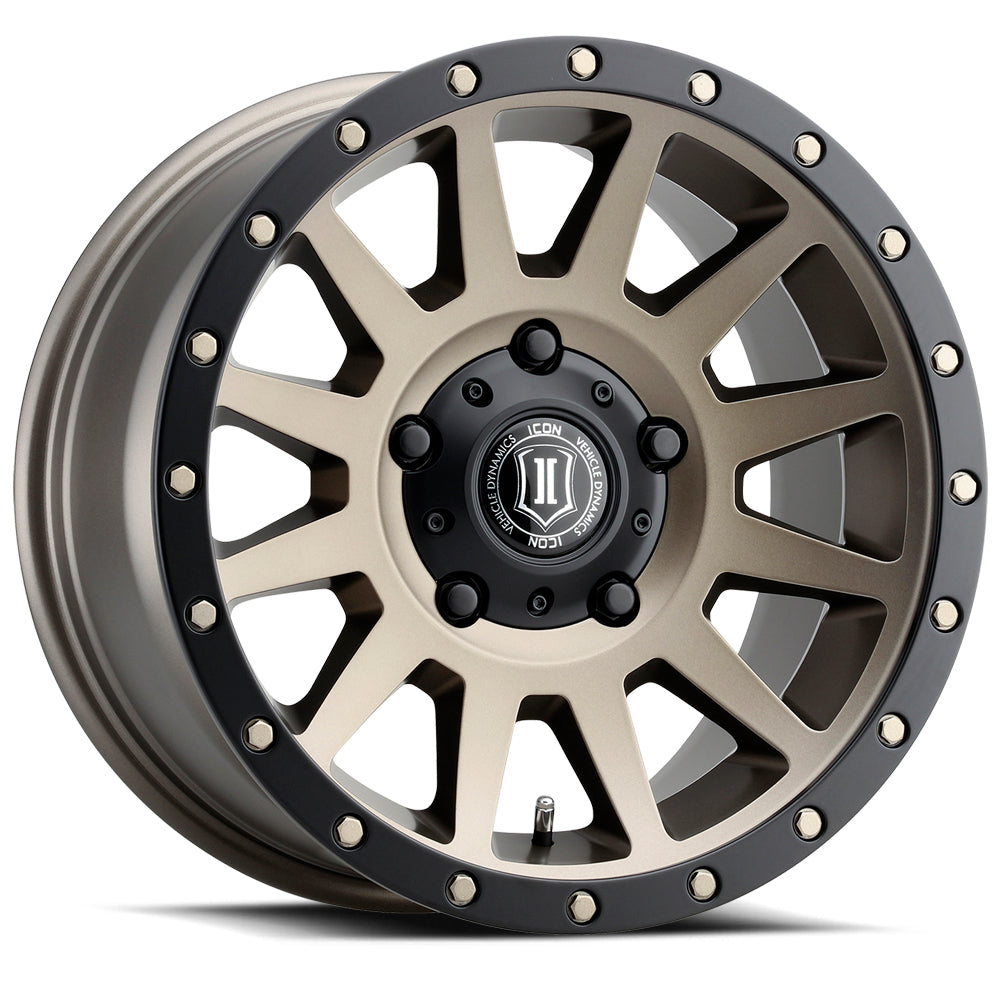 Compression 17 X 8.5 / 5 X 150 / 25MM / 5.75 Inch Back Space Bronze, ICON Alloys