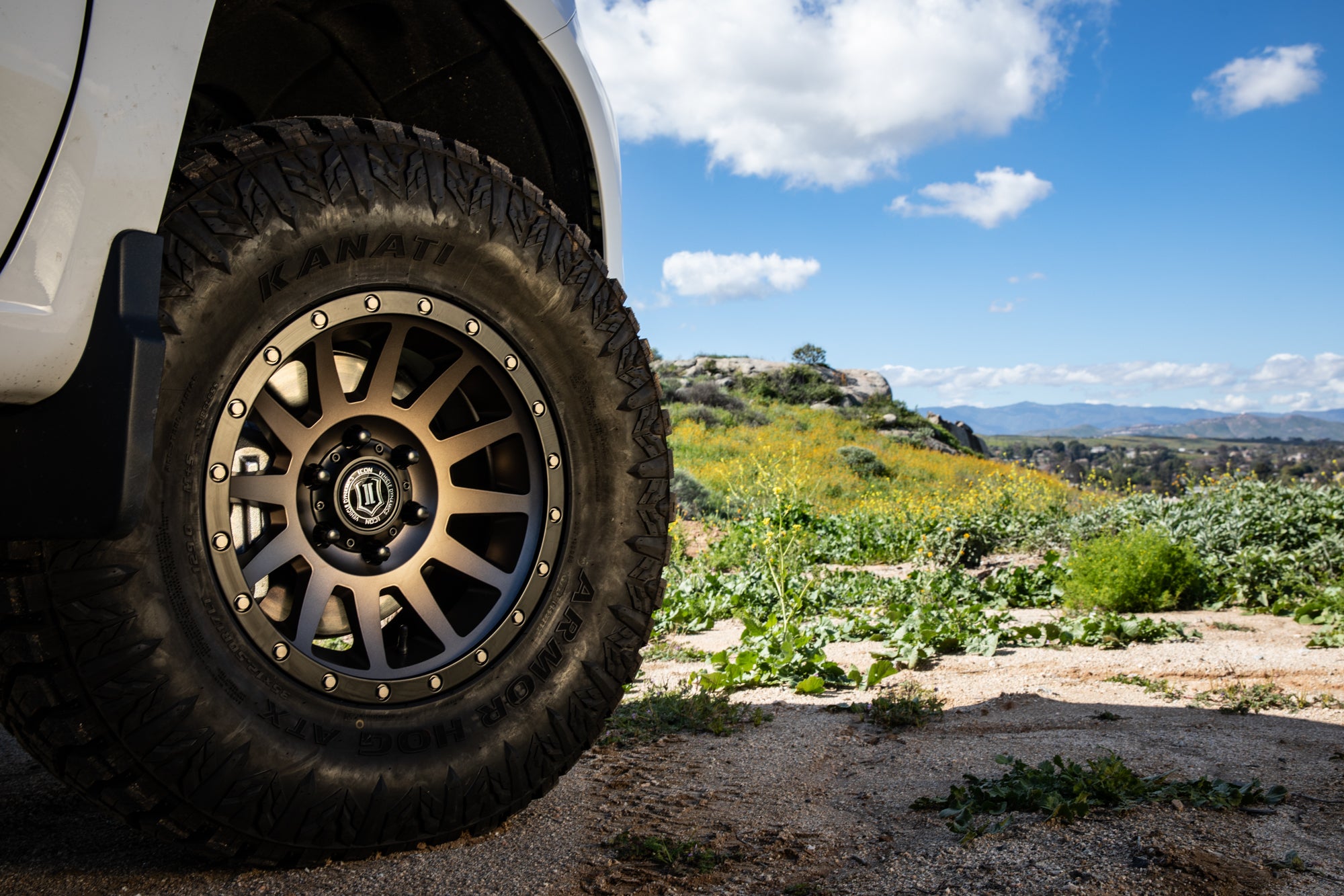 Compression 17 X 8.5 / 6 X 5.5 / 0MM / 4.75 Inch Back Space Bronze, ICON Alloys