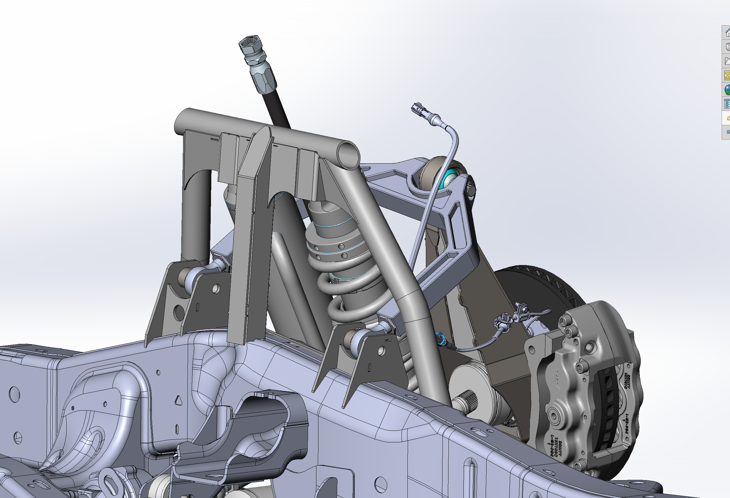 2017 Up Raptor Long Travel Front Suspension Kit showcasing detailed components for enhanced off-road performance.