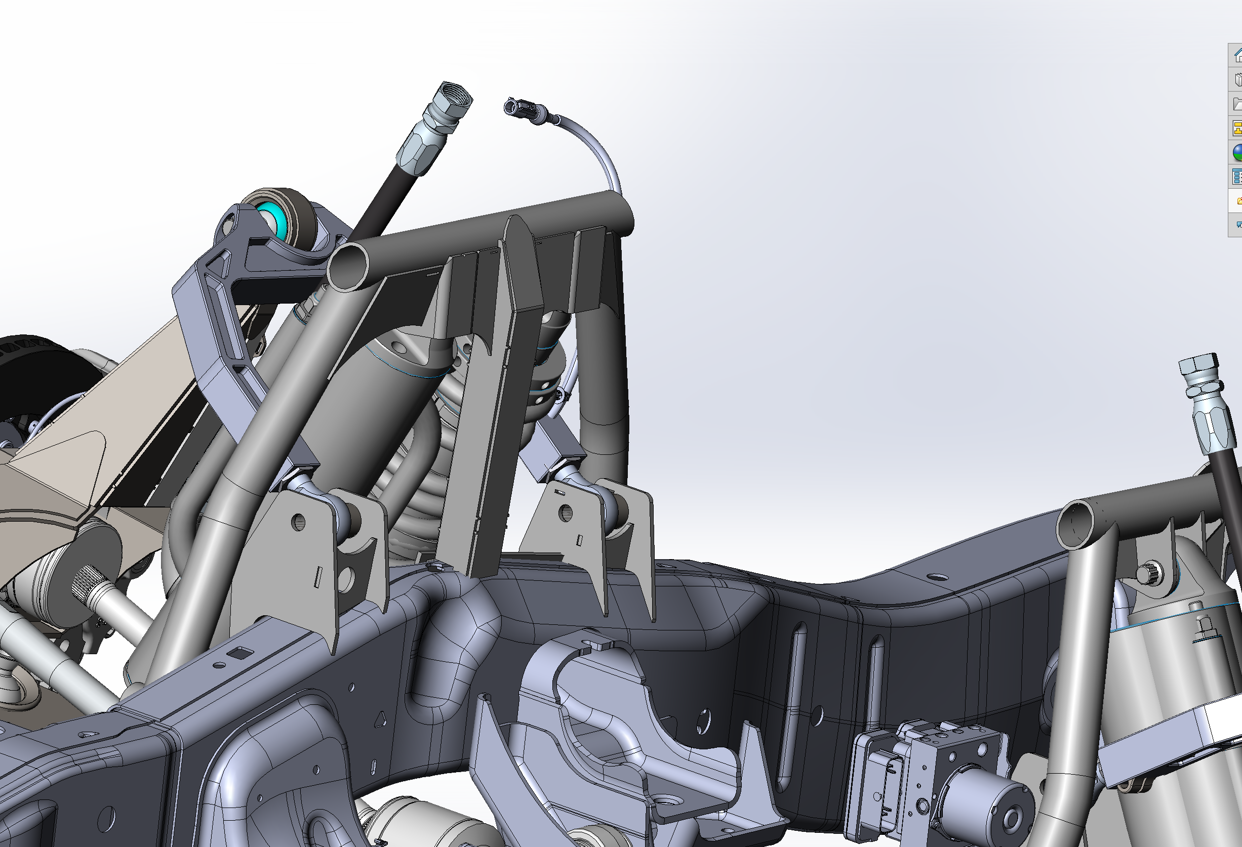 2017 Up Raptor Long Travel Front Suspension Kit showcasing detailed components for enhanced off-road performance.