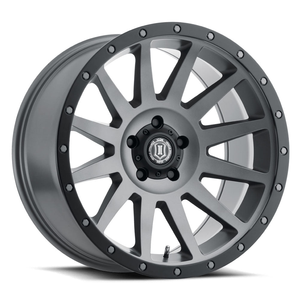 Compression 20 X 10 / 6 X 135 / -19MM / 4.75 Inch Back Space Titanium, ICON Alloys