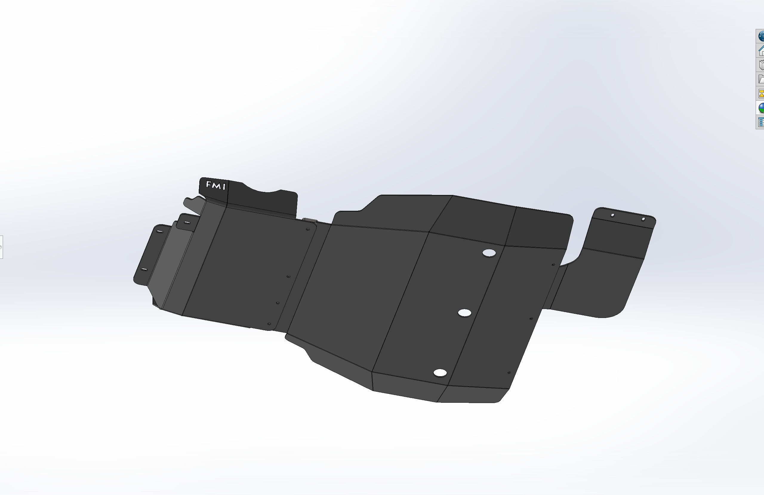 2021 and newer Ford Bronco skid plate designed for optimal undercarriage protection during off-road adventures.