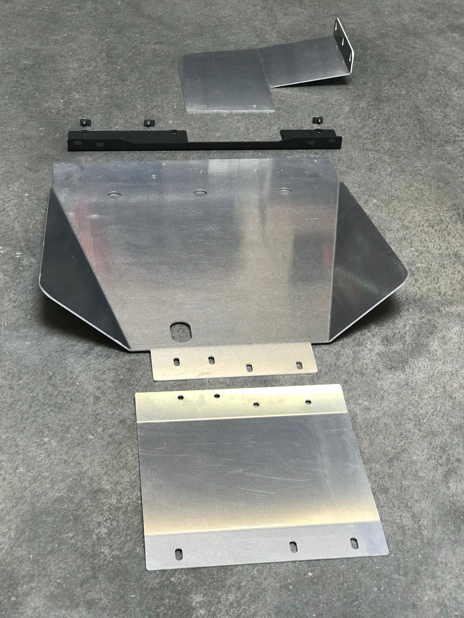 2021-2024 Ram TRX skid plate kit featuring durable underbody protection components for off-road performance.