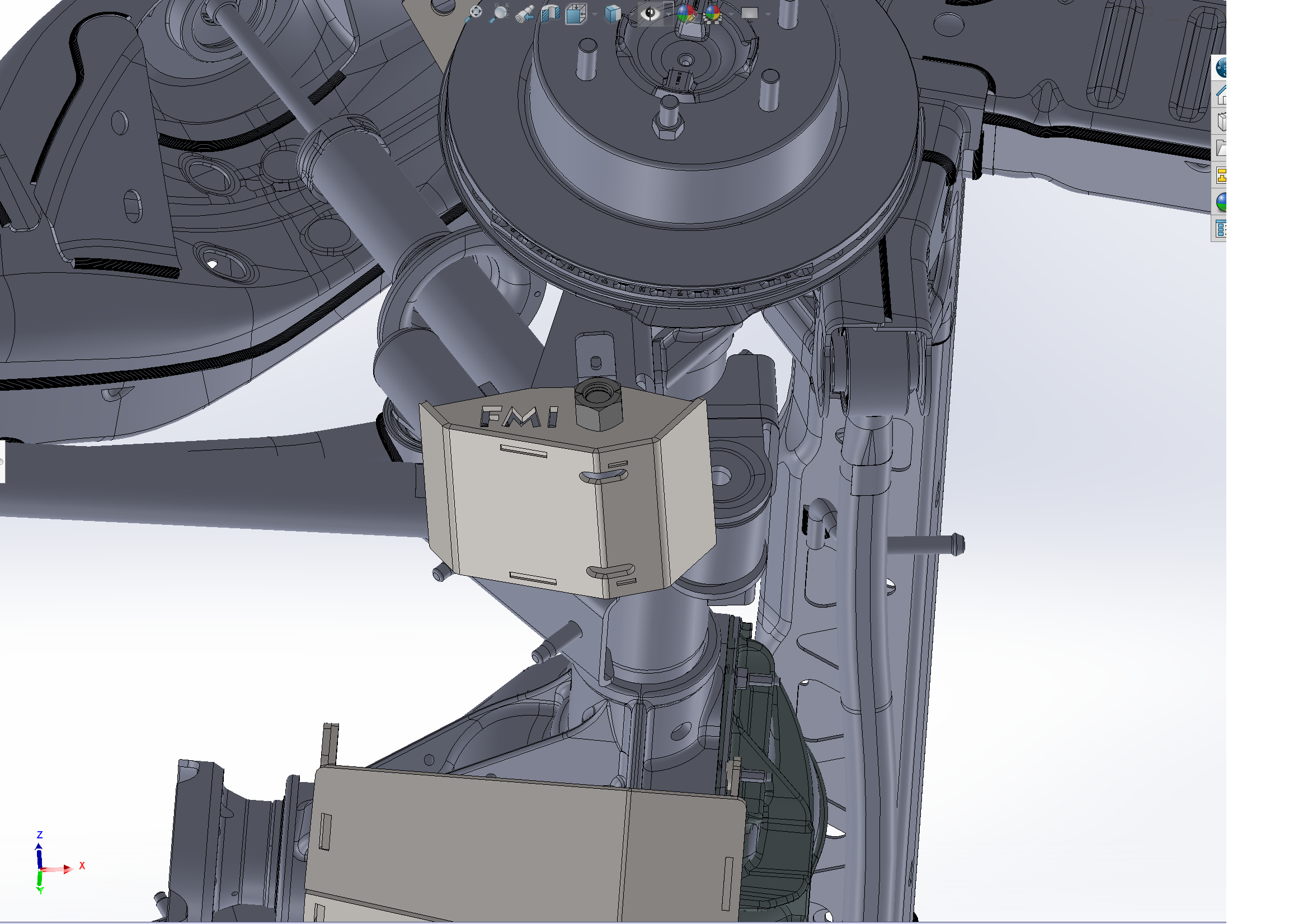 2021+ Bronco rear shock skid kit designed for Squatch and Base Shock, showcasing durable protection for off-road adventures.