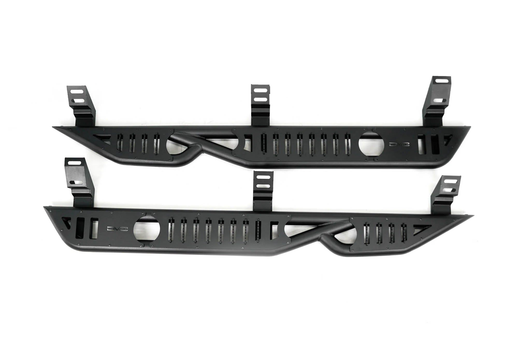DV8 Offroad 24-25 Toyota Land Cruiser OE Plus Side Steps - Black Steel