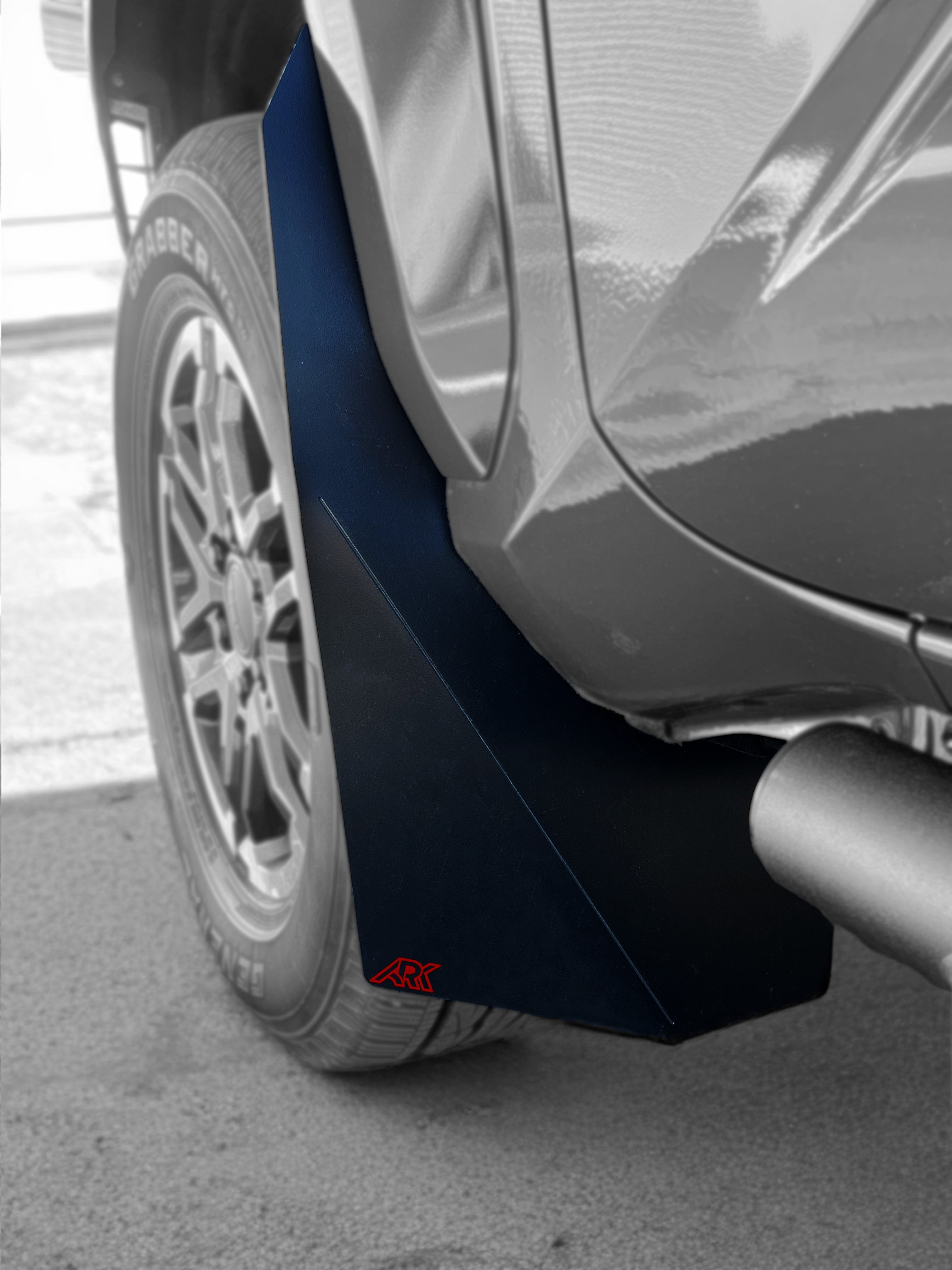 2024+ Toyota Tacoma TriXpoly splash guards and mudflap micros designed for enhanced protection and style.