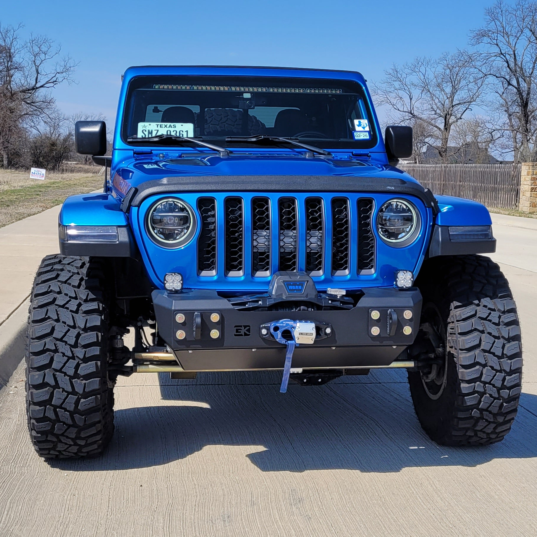 Gauntlet Front Bumper w/Winch Plate for Jeep JL/JT (2018+)