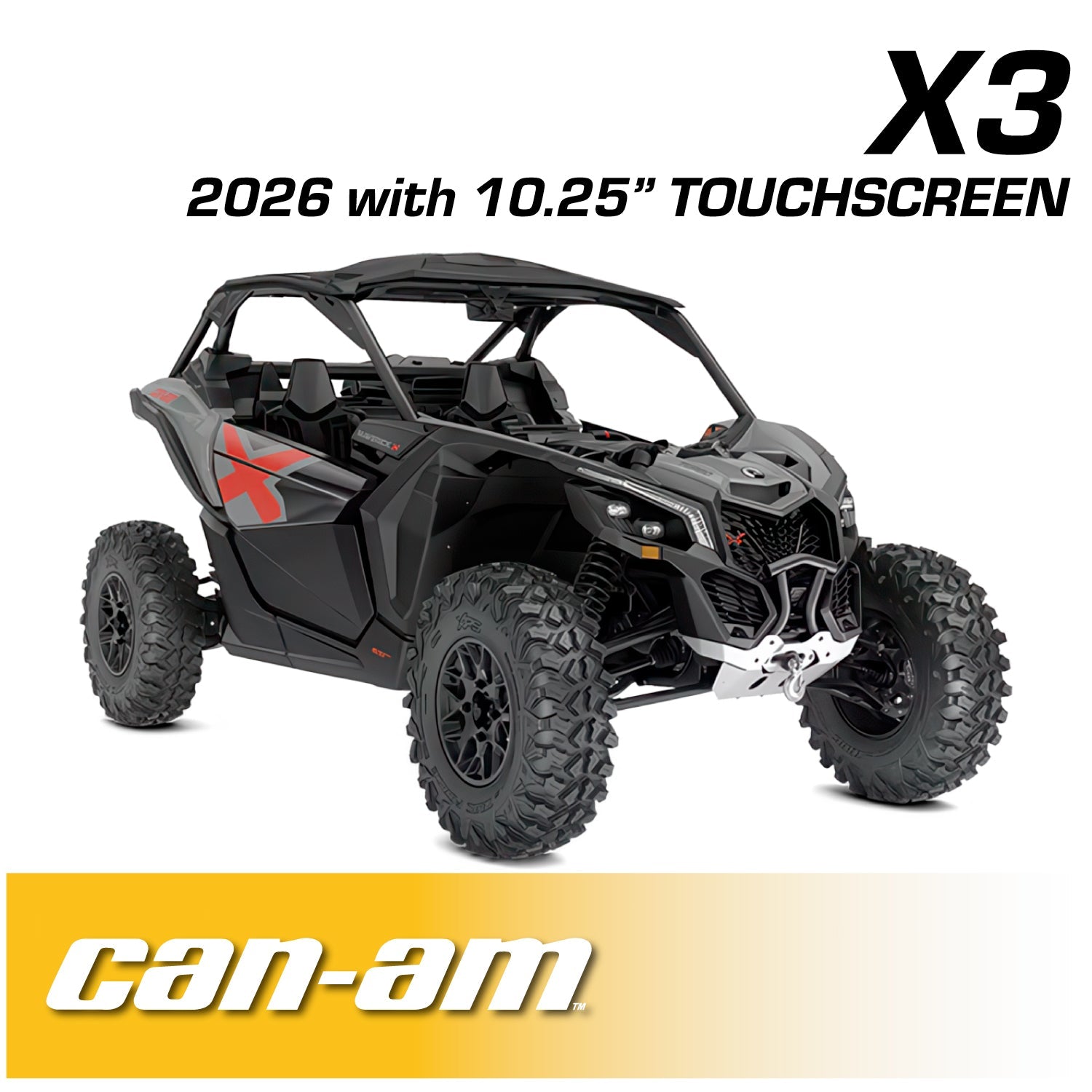 2026 Can-Am Maverick X3 Complete Communication Kit with Bluetooth Intercom and 2-Way Radio (10.25 Touchscreen Models Only) - 696 PLUS Remote Head / M1 VHF Business Band