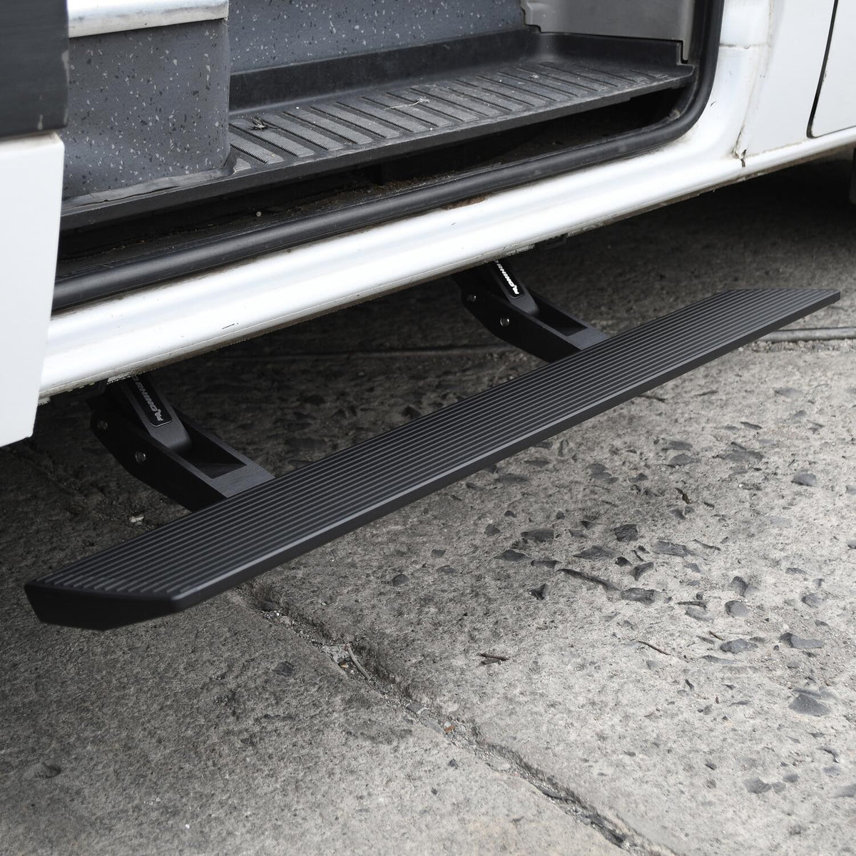 RealTruck VoltStep Electric Running Board Kit Protective Bedliner Coating 2013-2018 Mercedes-Benz Sprinter 2500/3500 Go Rhino