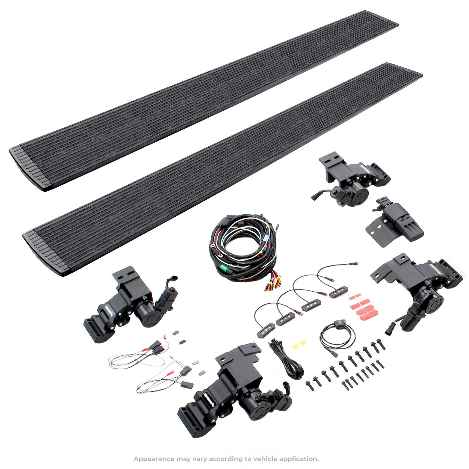 RealTruck VoltStep Electric Running Board 80 Inch Kit Protective Bedliner Coating 2019-2026 Ram 1500 Quad Cab Go Rhino