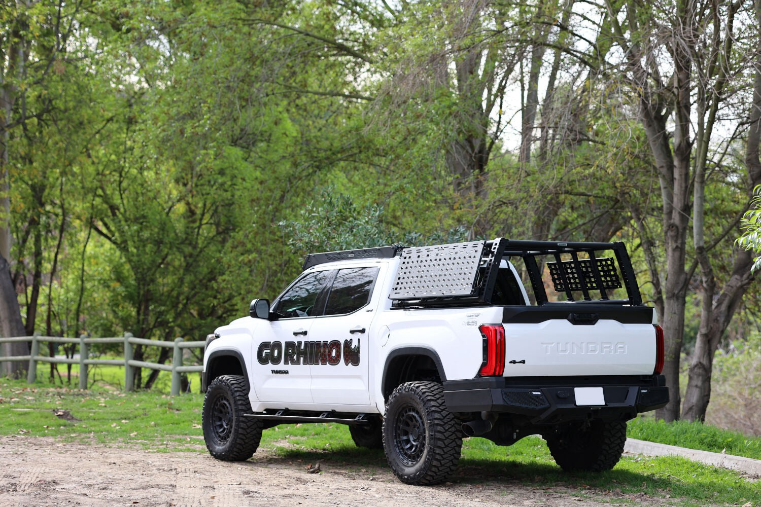 RealTruck VoltStep Electric Running Board Kit Textured Black 2022-2026 Toyota Tundra 4 Door CrewMax Cab Go Rhino