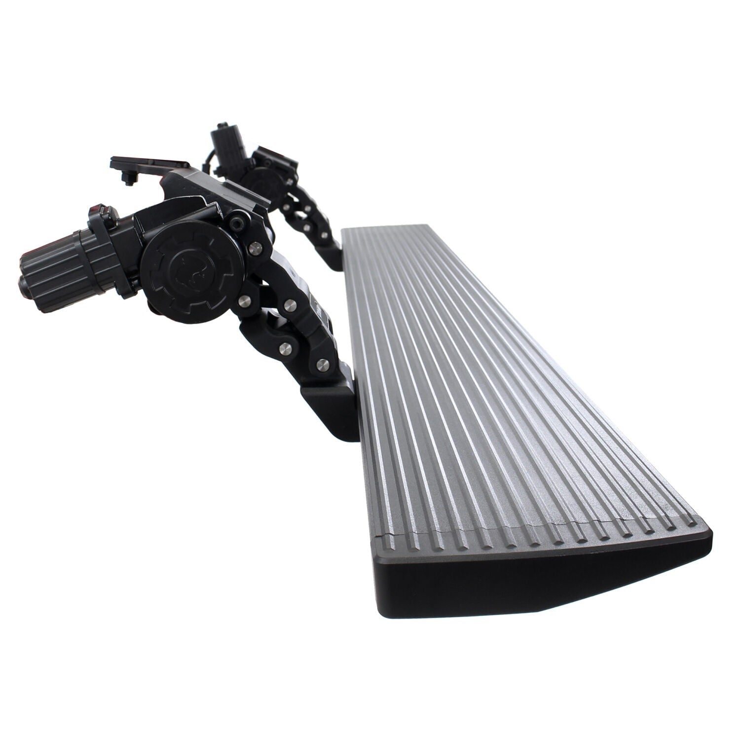 RealTruck VoltStep Electric Running Board Kit Textured Black 2022-2026 Toyota Tundra 4 Door CrewMax Cab Go Rhino