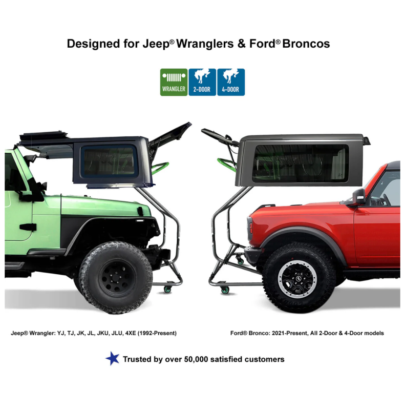 Bestop Toplift Pro V20 Hardtop Removal Tool For Jeep Wrangler & Ford Bronco