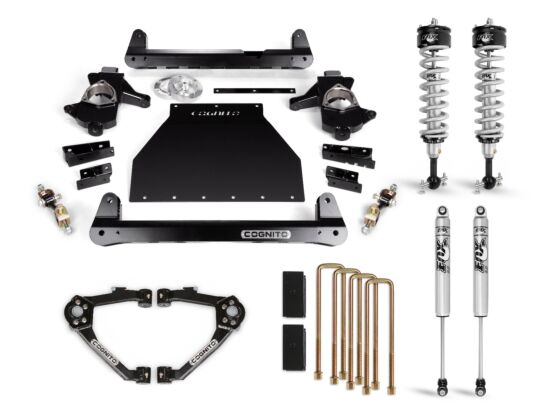 6-Inch Performance Lift Kit with Fox Ps Ifp 2.0 Shocks For 2014-2018 Silverado/Sierra 1500 2WD/4WD With OEM Stamped Steel/Cast Aluminum Control Arms Cognito