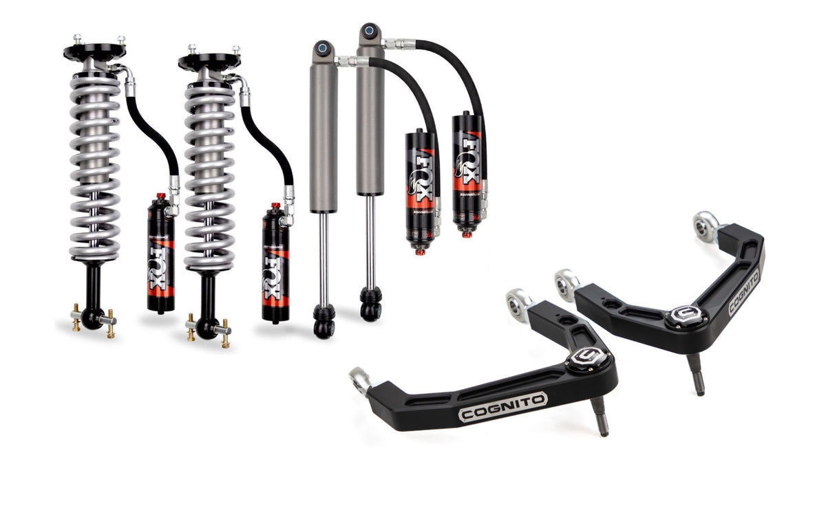3-Inch Elite Billet Uca Leveling Kit with Fox 2.5 Elite Performance Series Shocks for 19-25 Silverado/Sierra 1500 2WD/4WD Cognito