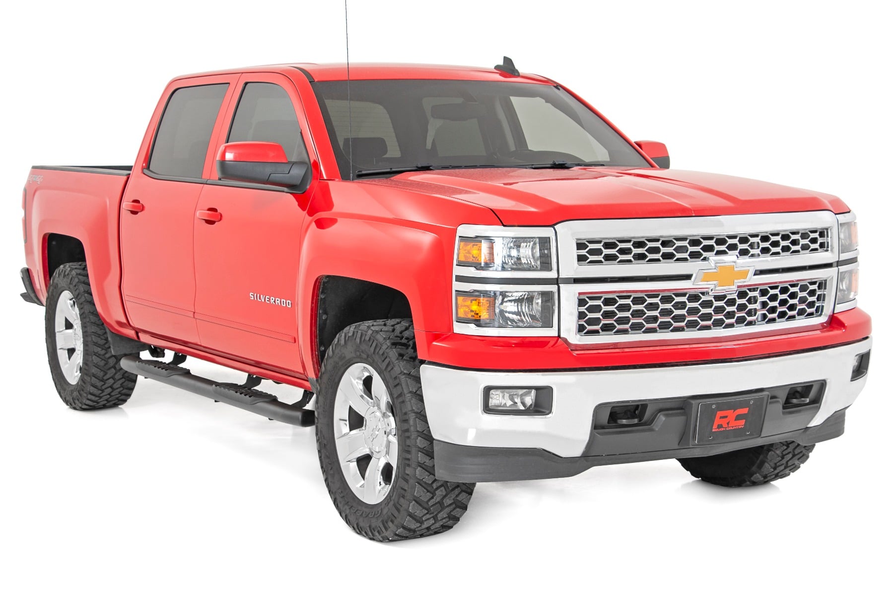Oval Nerf Step Crew Cab Silverado/Sierra 1500/2500HD/3500HD (07-19 & Classic) Rough Country