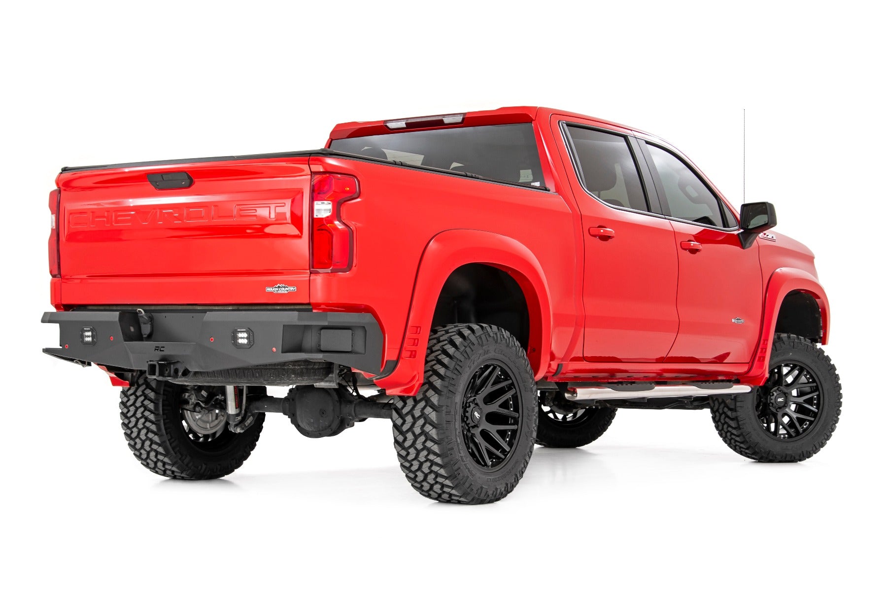 Oval Nerf Steps Stainless Crew Cab Silverado/Sierra 1500/2500HD/3500HD (19-26) Rough Country