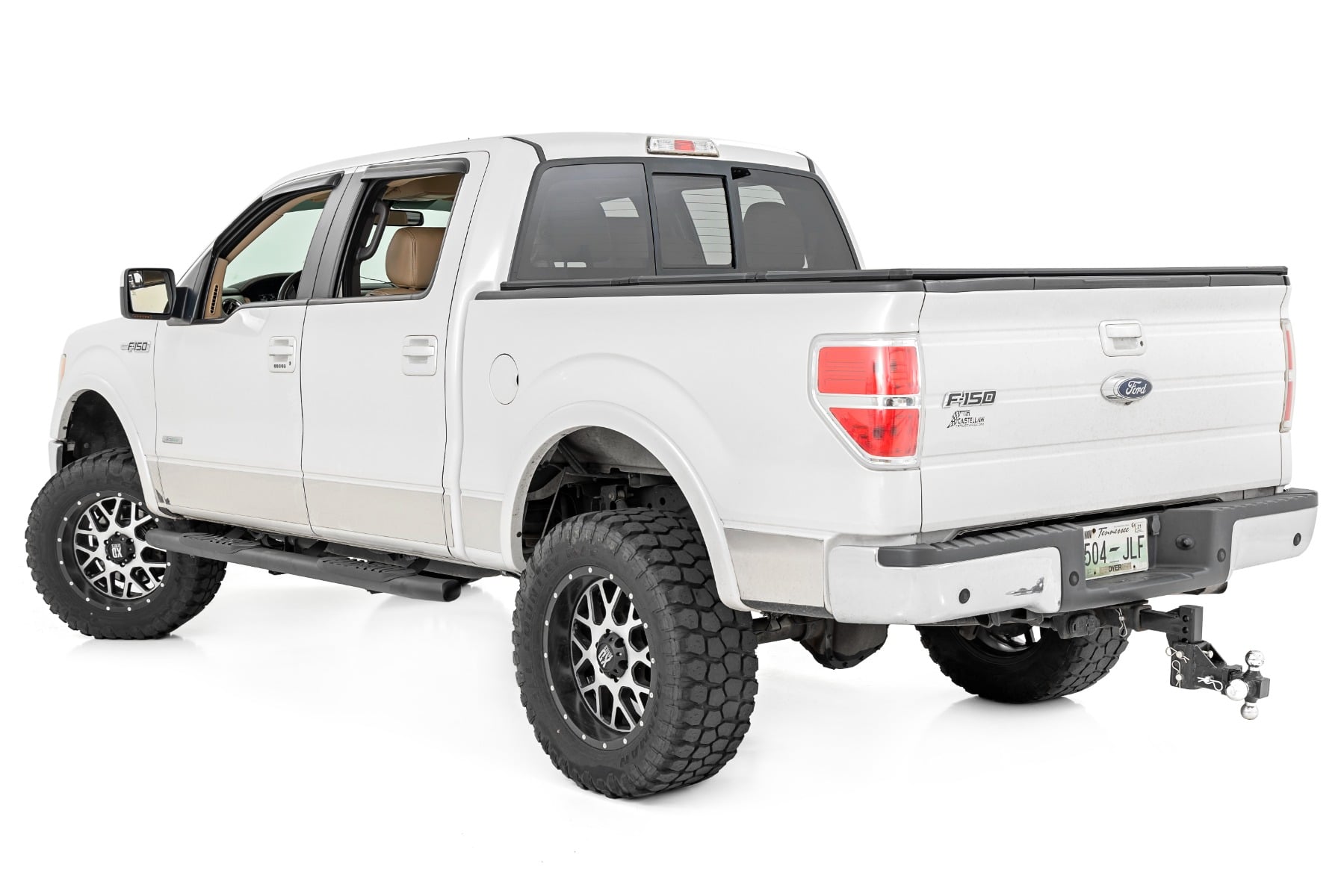 Oval Nerf Step Crew Cab Black Ford F-150 2WD/4WD (2009-2014) Rough Country