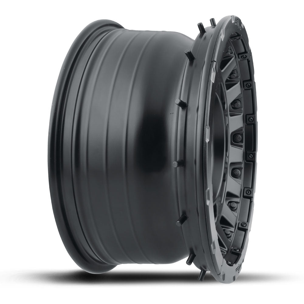 Hammer Pro 17 X 8.5 / 5 X 150 25MM Offset 5.75 Inch Back Space Satin Black, ICON Alloys