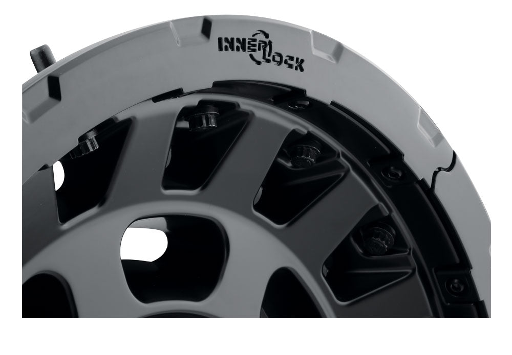 Hammer Pro 17 X 8.5 / 5 X 150 25MM Offset 5.75 Inch Back Space Satin Black, ICON Alloys