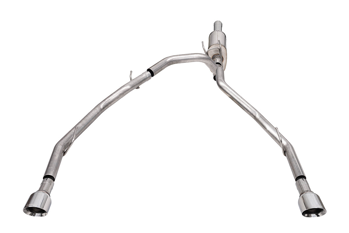 3 Inch Cat-Back Exhaust 4 Inch Polished Pro-Series Slash Cut Twin Tip 09-23 RAM 1500 140.5 Inch Wheel Base Corsa Performance