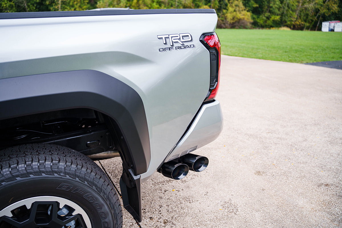 3.0 Inch Cat-Back 4.0 in Twin Black Tips 24-Present Toyota Tacoma 2.4L Turbo Corsa Performance