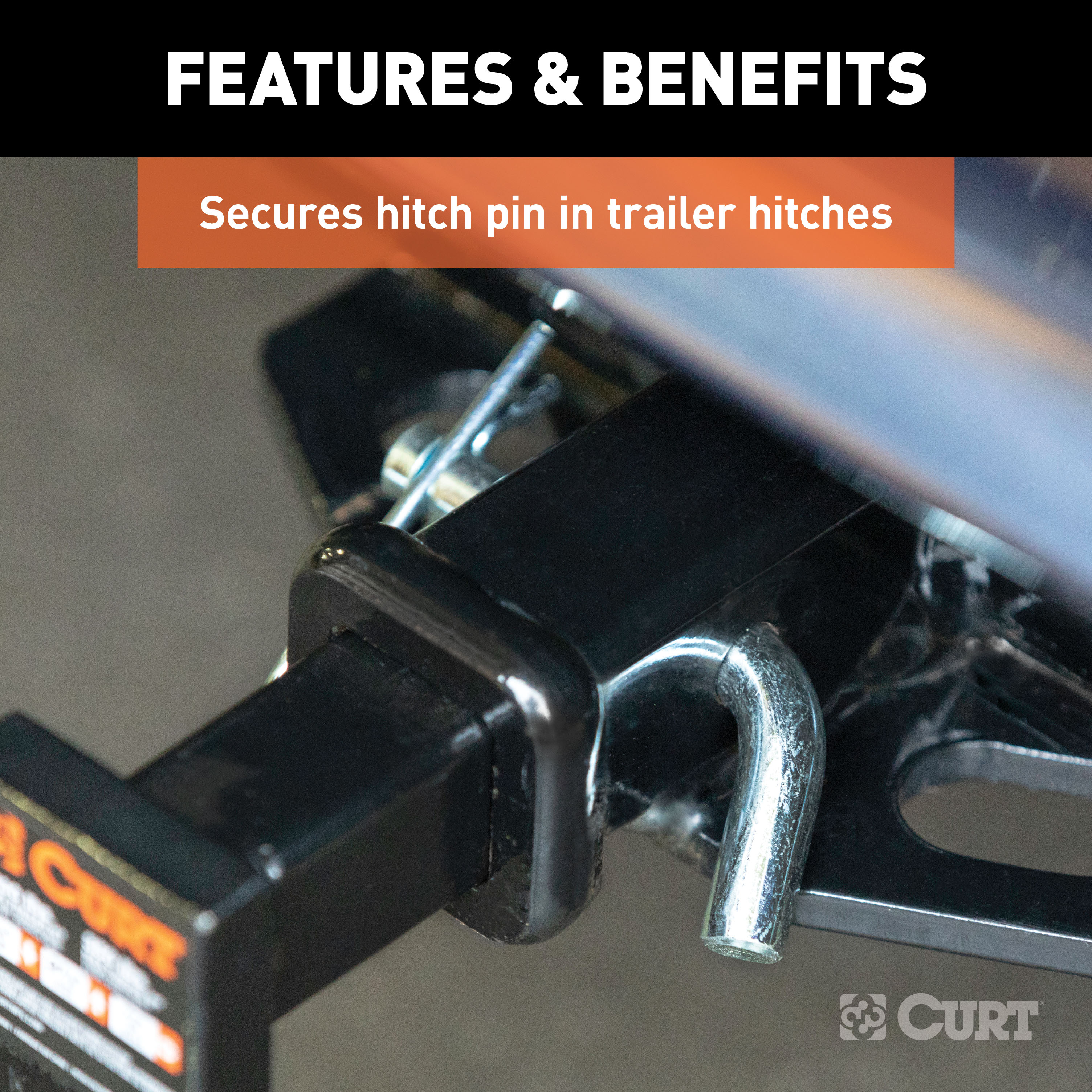 CURT Trailer Hitch Clip for 1/2 or 5/8-Inch Pin Model 21601