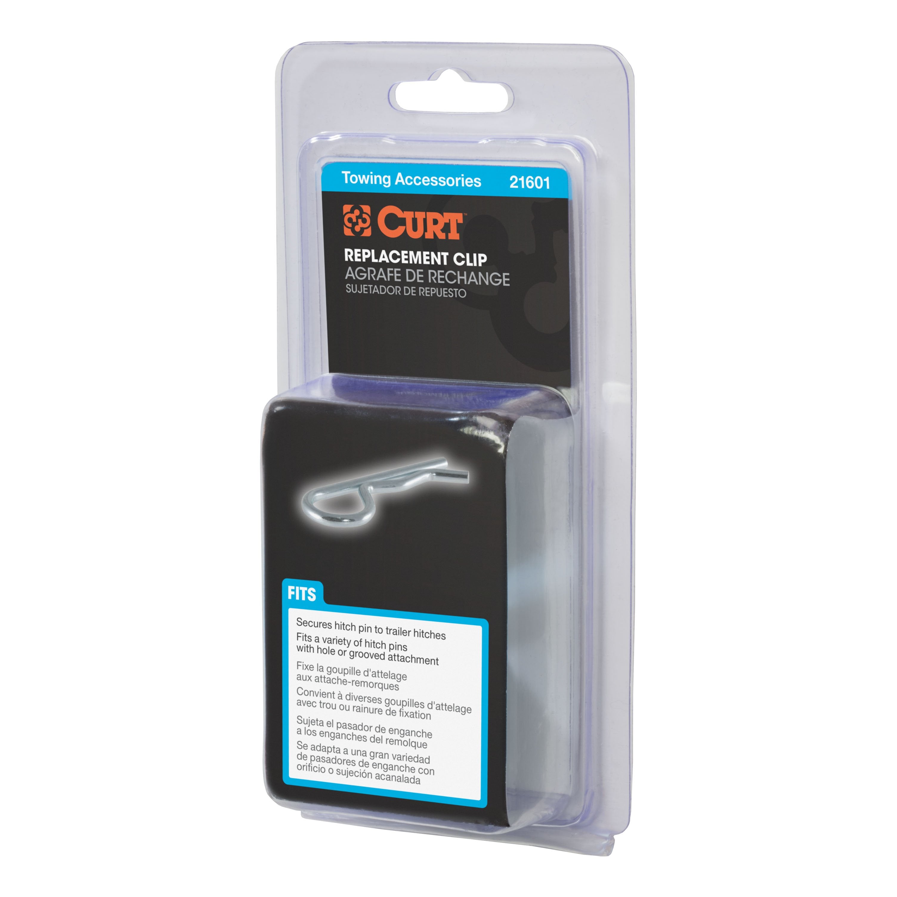 CURT Trailer Hitch Clip for 1/2 or 5/8-Inch Pin Model 21601